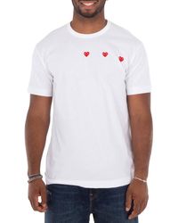 Comme des Garçons - Triple Heart Short-Sleeve T-Shirt - Lyst