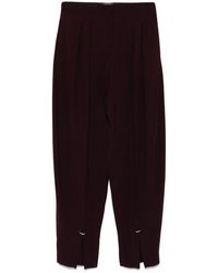 Mugler - Pleated Front Trousers - Lyst