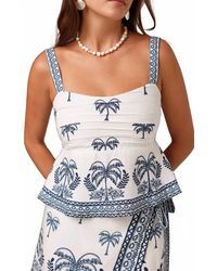 Shore Projects - Palmer Pin-Tuck Pleated Bust Top - Lyst