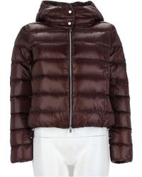 Herno - Resort Ultralight Glossy Cropped Down Jacket - Lyst