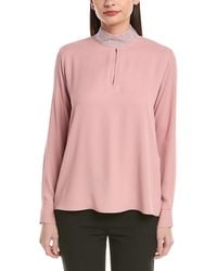 Joseph Ribkoff - Beaded Stand Collar Top - Lyst
