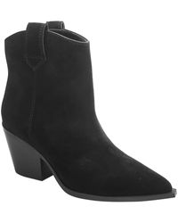 Kenneth Cole - Kara Suede Pointed Toe Ankle Boots - Lyst