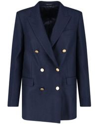 Tagliatore - Tailored Double-Breasted Jacket With Buttons - Lyst
