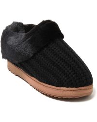 Dearfoams - Hannah Festive Knit Clog House Shoe Slipper - Lyst