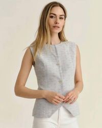 Cartolina Nantucket - Freja Button Front Vest - Lyst