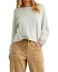 Miou Muse - Essential Rolling Hem Top - Lyst