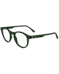 Lacoste - Eyeglasses Round Full Rim, Transparent Frame And Clear Demo Lenses Lens L2950N301 - Lyst