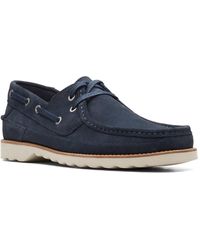 Clarks - Durleigh Sail Suede Lace Up Boat Shoes - Lyst