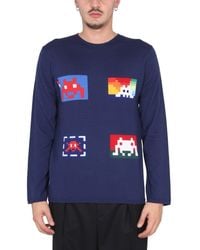 Comme des Garçons - Pixelated Graphic Wool Jersey Sweater - Lyst