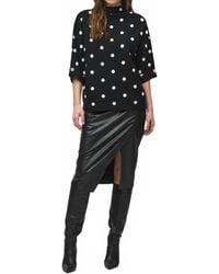 Joseph Ribkoff - Juliette Jacquard Sweater Dot Print Top - Lyst