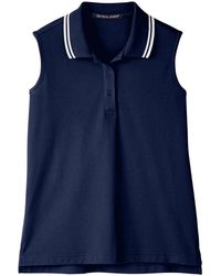 Devon & Jones - Crownlux Performanceplaited Tipped Sleeveless Polo - Lyst