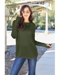 TRUEDAMES - Basic Bae Full Size Round Neck Long Sleeve T-Shirt - Lyst