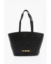 Moschino - Black Polyethylene Shoulder Bag - Lyst