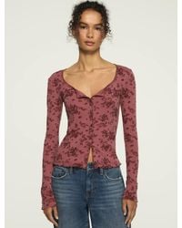 Lucky Brand - Printed Button Through Top - Lyst