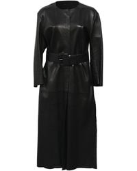 Acne Studios - Long Coat With Belt - Lyst