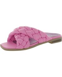 Vionic - Kalina Faux Leather Slip On Slide Sandals - Lyst