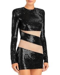 Bronx and Banco - Elise Sequined Illusion Cocktail And Party Dress - Lyst