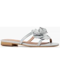 All Black - Flower Slides - Lyst