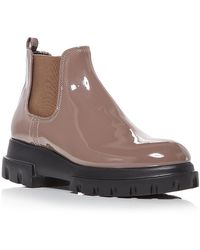 Agl Attilio Giusti Leombruni - Maxine Patent Leather Chunky Chelsea Boots - Lyst