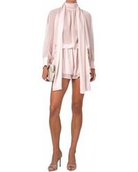 NonChalant Label - Rowan Layered Chiffon Romper - Lyst