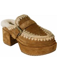 Mou - Platform With Buckle Strap Clog - Lyst