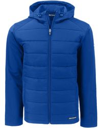 Cutter & Buck - Evoke Hybrid Eco Softshell Recycled Full Zip Big & Tall Hooded Jacket - Lyst