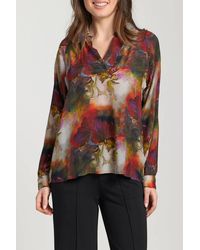 Apny - Half Placket Pullover Blouse - Lyst
