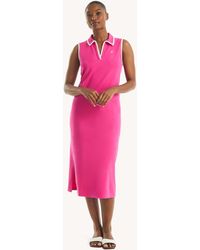 Nautica - Johnny Collar Midi Dress - Lyst