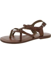 MIA - Valeni Faux Leather Braided Slingback Sandals - Lyst