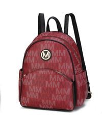MKF Collection by Mia K - Palmer Vegan Leather Signature Logo-print Backpack - Lyst