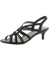 Naturalizer - Embrace Faux Leather Kitten Heel Strappy Sandals - Lyst