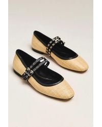 PAIGE - Jackson Raffia Mary Janes - Lyst