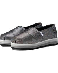 TOMS - Kids Alp Platform 10020139-001 Flat 4 Glimmer Loafer Shoes Jobb983 - Lyst