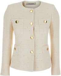 Tagliatore - Beverly' Cotton Tweed Jacket - Lyst