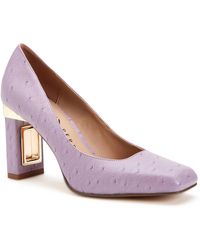 Katy Perry - The Hollow Heel Faux Leather Square Toe Pumps - Lyst
