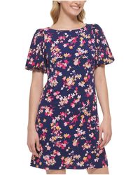 Jessica Howard - Floral Print Polyester Shift Dress - Lyst