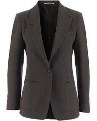 Tagliatore - Tailored Stretch Wool Jacket With Pointed Lapels And Classic Detailing - Lyst