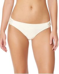 Jessica Simpson - Flower Power Crochet Side Shirred Hipster Bikini Bottom - Lyst