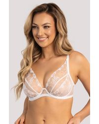 TRUEDAMES - Elegant Sheer Mesh Bra - Lyst