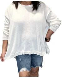 Easel - Relaxed Fit Drop Shoulder Summer Sweater - Lyst