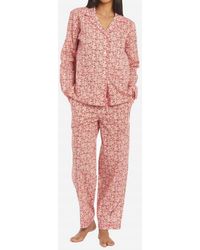 The Sleep Code - Liberty Print Floral Cotton Classic Long Pj Set - Lyst