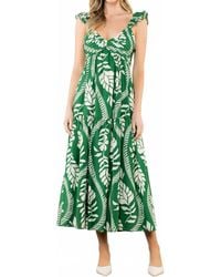 Thml - Leafy Vine Maxi Dress - Lyst