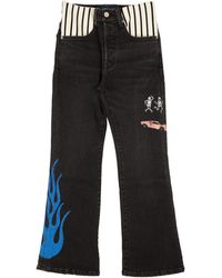 LOST DAZE - Stripe Spandex Waist Jeans - Lyst