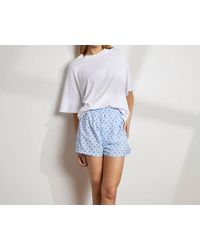 The Sleep Code - Swiss Dot Cotton Boxer - Lyst