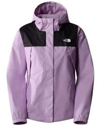 The North Face - Antora Nf0a7qeup5b Lilac Black Long Sleeve Jacket S Ncl218 - Lyst