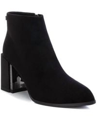 Xti - Suede Dress Booties - Lyst