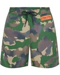 Heron Preston - Camouflage Logo Patch Swim Shorts - Lyst