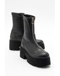 Prologue Shoes - Ovil Platform Zip Boot - Lyst