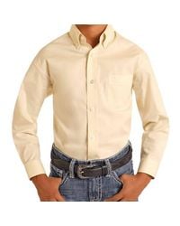 Panhandle - Boys Solid Button Shirt - Lyst