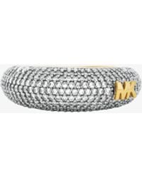 Michael Kors - Pavé Two-Tone Dome Ring - Lyst